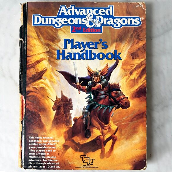 Advanced Dungeons & Dragons Player's Handbook AD & D 2nd Ed 2101 TSR - Picture 1 of 9